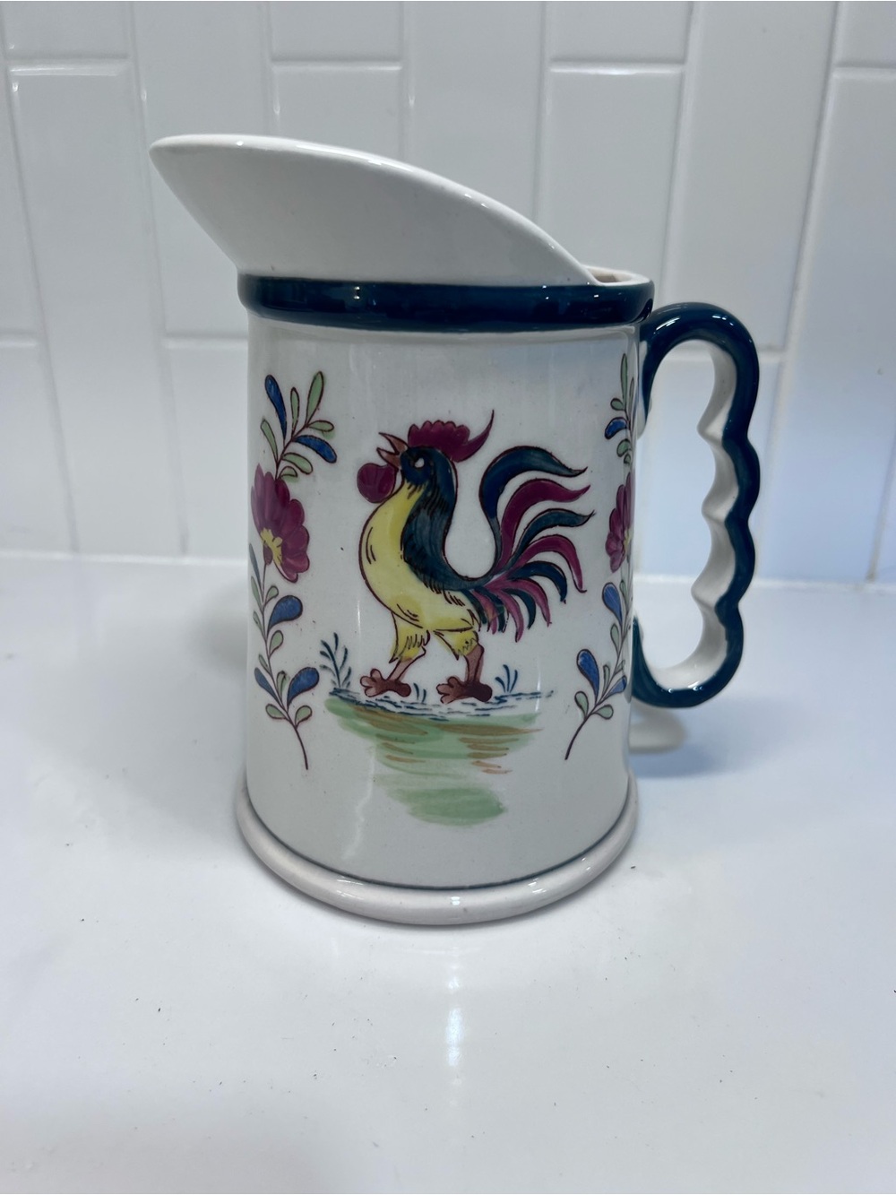 Vintage Dinnerware Rooster Pitcher,a